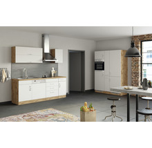 Cuisine complète avec appareils Held Möbel Sorrento 360 cm blanc mat démontée variante réversible 1013.6279