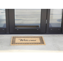 Tapis en coco Flower Border Welcome 45x75 cm