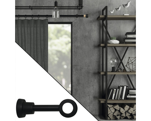 Embout de tringle à rideaux décoratif dans un espace de vie