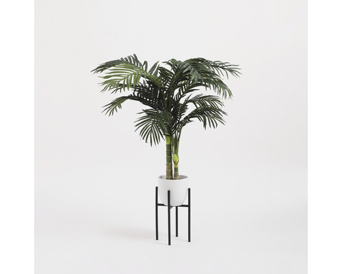 Plante artificielle palmier en pot avec support en métal