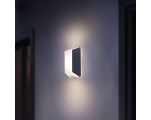 Applique murale rectangulaire éclairée avec détecteur de mouvement