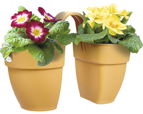 blumenkasten mit rankgitter modern Holzgartenpflanzer mit Rankgitter 112 cm, Einsatz 3x18 l, braun – homerzo main image 0