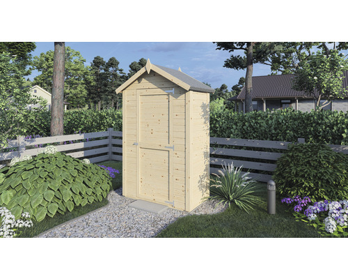 Petite cabine Cabin avec plancher 134 x 86 cm nature en exclusivité chez Hornbach