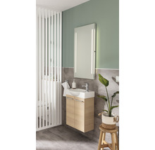 Meuble sous-vasque FACKELMANN Small Bathroom Collection couleur de façade sable chêne 52 x 60 x 24,3 cm