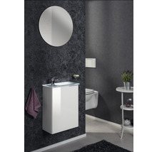 Waschtischunterschrank FACKELMANN Small Bathroom Collection BxHxT 44 x 60 cm x 24,3 cm Frontfarbe weiß weiß glänzend 86013