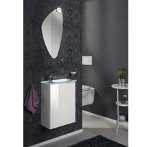 Waschtischunterschrank FACKELMANN Small Bathroom Collection BxHxT 44 x 60 cm x 24,3 cm Frontfarbe weiß weiß glänzend 86013