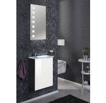 Waschtischunterschrank FACKELMANN Small Bathroom Collection BxHxT 44 x 60 cm x 24,3 cm Frontfarbe weiß weiß glänzend 86014