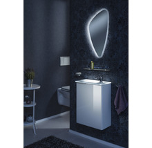 Waschtischunterschrank FACKELMANN Small Bathroom Collection BxHxT 44 x 60 cm x 24,3 cm Frontfarbe weiß weiß glänzend 86023