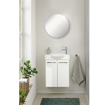Meuble sous vasque FACKELMANN Small Bathroom Collection lxhxp 52 x 60 cm x 24,3 cm couleur de façade blanc haute brillance 86035