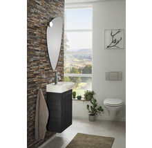 Waschtischunterschrank FACKELMANN Small Bathroom Collection BxHxT 44 x 60 cm x 24,3 cm Frontfarbe dark oak 86061