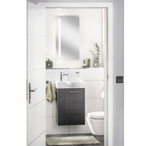 Waschtischunterschrank FACKELMANN Small Bathroom Collection BxHxT 44 x 60 cm x 24,3 cm Frontfarbe dark oak 86061