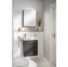 Spiegelschrank FACKELMANN SBC Small Bathroom Collection 500 x 16,2 x 680 mm dark oak 1-türig LED links