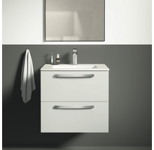 Set de meubles de salle de bains Ideal Standard Eurovit Plus lxhxp 61 x 56,5 x 45 cm couleur de façade blanc haute brillance blanc set de 2 meubles de salle de bains avec vasque céramique blanc K2979WG-thumb-3