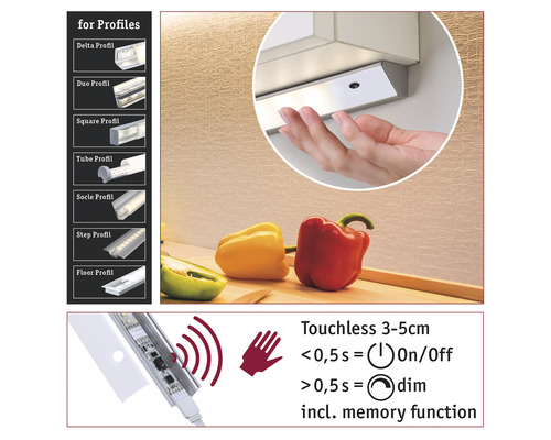 LED-Leuchte mit Bewegungssensor zur Verwendung mit Profilen