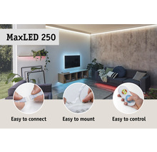 Bande MaxLED 250 IP44 1,0 m 4W 300 lm 2700 K blanc chaud Protect Cover 30 LED revêtu 24V convient comme extension du kit de base-thumb-6