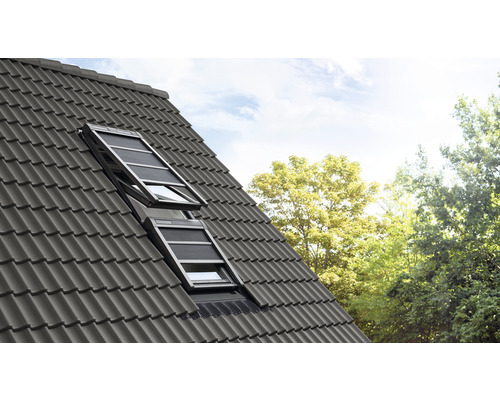 Store de protection thermique Velux noir uni SSS MK12 0000S