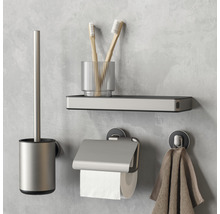 Badezimmerzubehör Set mit Toilettenbürste, Handtuchhalter, Toilettenpapierhalter und Ablage