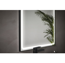 Beleuchteter Badezimmerspiegel mit rechteckigem Design und Touchsensor
