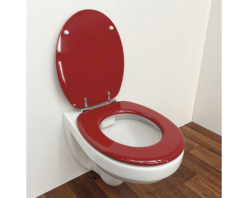 Hänge-WC mit hochgeklapptem WC-Sitz