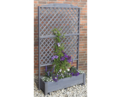 Blumenkasten mit Rankgitter für Garten oder Terrasse