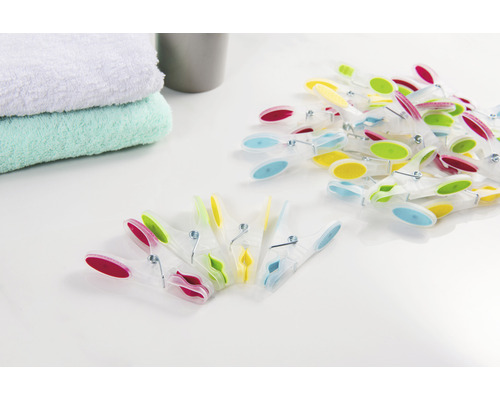 Wäscheklammern aus Kunststoff im Set
