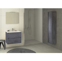 Set de meubles de salle de bains Sanox Porto lxhxp 71 x 57 x 51 cm couleur de façade béton anthracite avec vasque céramique blanc-thumb-3