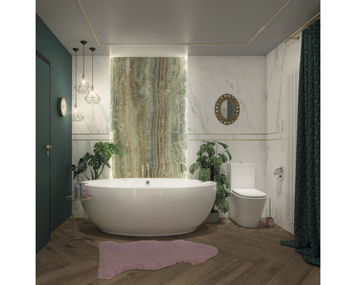 XXLFeinsteinzeug Wand- und Bodenfliese Nephrite poliert 120 x 260 cm 7 mm XXLFeinsteinzeug Wand- und Bodenfliese Nephrite poliert 120 x 260 cm 7 mm