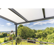 Terrassenüberdachung gutta Premium Acryl Klima blue 712 x 506 cm anthrazit