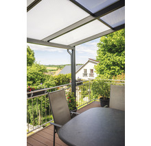 Terrassenüberdachung gutta Premium Acryl Klima blue 712 x 506 cm anthrazit