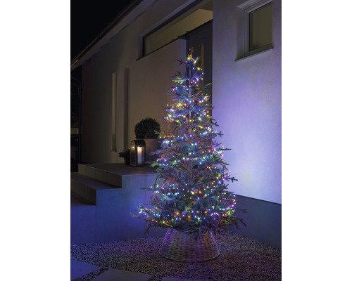 Guirlande lumineuse sapin de Noël Konstsmide micro LED Compactlights 600 LED couleur d'éclairage multicolore