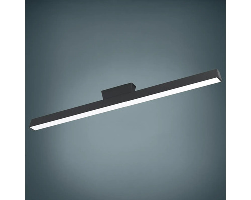 Plafonnier LED Smart Light zigbee Bluetooth 16W 4800 lm CCT + RVB 65x1055x120 mm noir - Compatible SMART HOME by hornbach