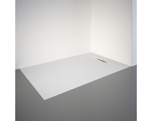 Ebenerdige Dusche mit Entwässerungsrinne