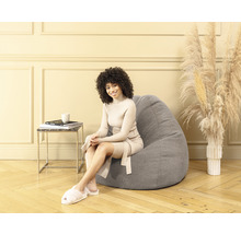 Pouf Sitting Point Beanbag Woolly XXL env. 300 litres beige naturel 80x130 cm