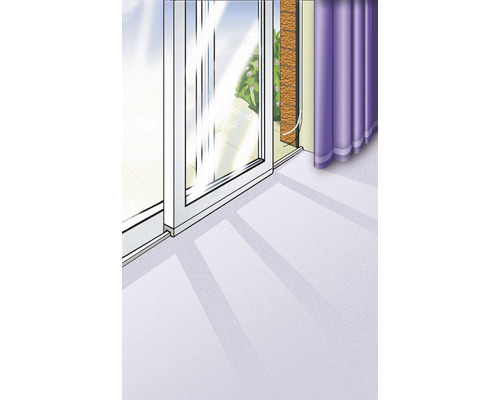 Illustration einer Schiebetüranlage mit Blick ins Freie