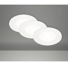 Set d'éclairages encastrés LED 3 pces IP23 3x3 W 3x350 lm 4000 K blanc Ø 8,6/6,8 cm 230 V