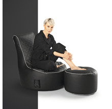Pouf Sitting Point Dotcom Modo Tap env. 60 litres noir 50x30 cm