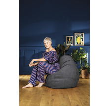 Pouf coussin Sitting Point Beanbag Alfa XXL env. 300 litres anthracite 80x130 cm