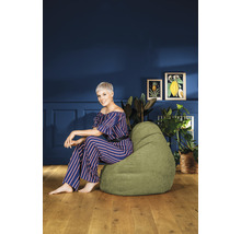 Pouf coussin Sitting Point Beanbag Alfa XXL env. 300 litres vert 80x130 cm