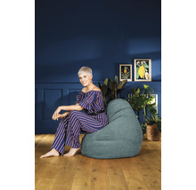 Pouf coussin Sitting Point Beanbag Alfa XXL env. 300 litres pétrole 80x130 cm
