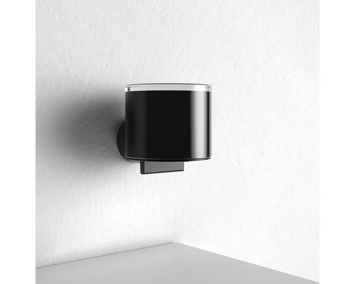 Schwarzer Wandbecher für Badezimmeraccessoires