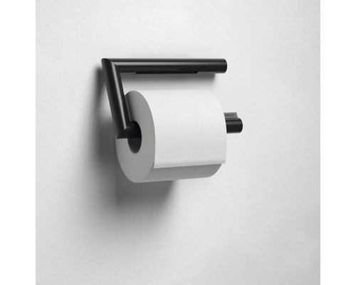 Porte-papier toilette en métal avec rouleau de papier