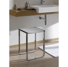 Tabouret KEUCO Plan chrome/blanc brillant mat 14982010051-thumb-3