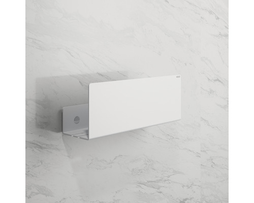 Étagère murale blanche pour salle de bain