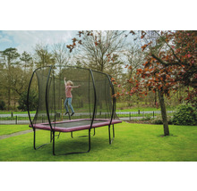 Trampolin EXIT Silhouette mit Sicherheitsnetz 244x366 cm rosa