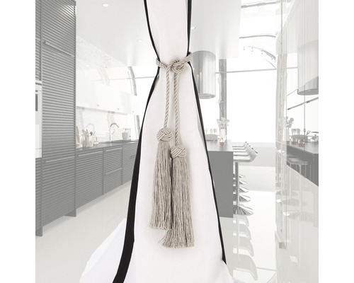 Dekorative Quaste mit Kordel zum Raffen von Vorhängen