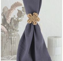 Support de rideau décoratif en forme de fleur en jute