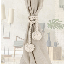 Embrasse de rideau décorative en corde avec nœuds