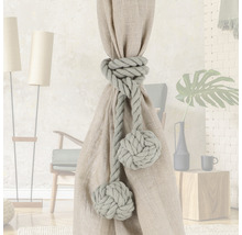 Rideau avec support de corde décoratif