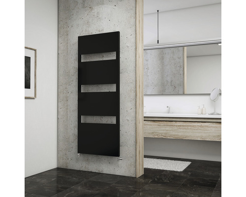 Radiateur design SCHULTE Turin 1543 x 505 mm anthracite mat avec raccordement au centre Radiateur design SCHULTE Turin 1543 x 505 mm anthracite mat avec raccordement au centre