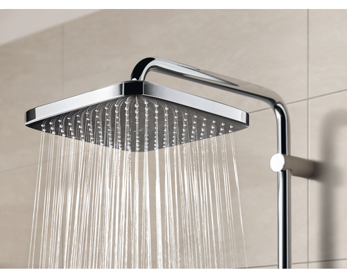 Pomme de douche carrée avec jets d''eau
